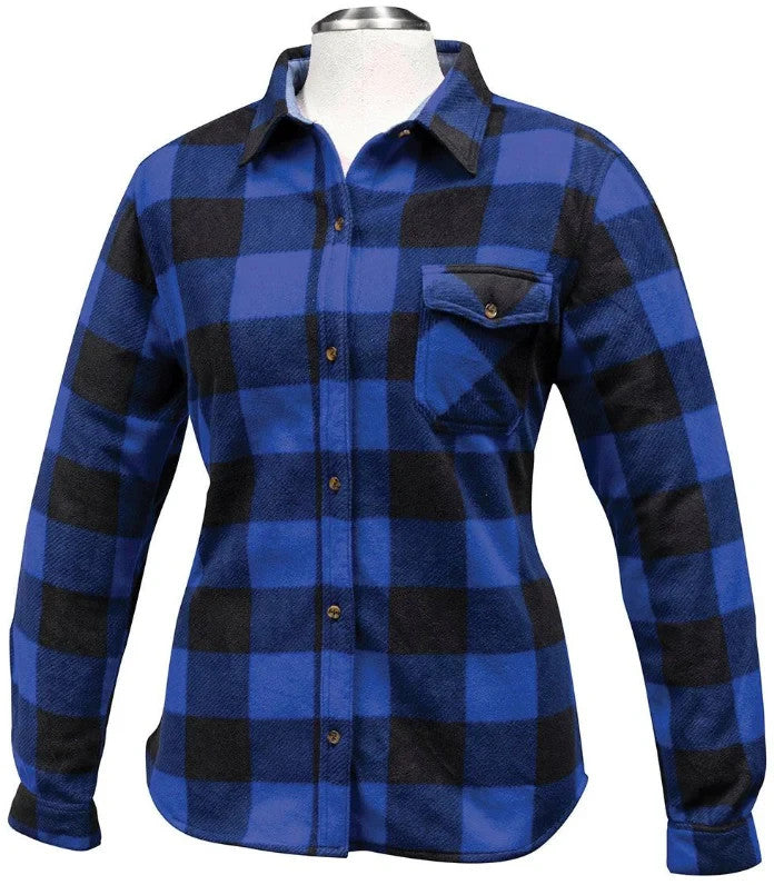 Misty Mountain Men's Polar Fleece Plaid Shirt - ScoutTech