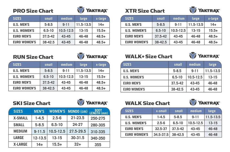 Yaktrax Unisex Run Ice Traction Device - ScoutTech Outfitters