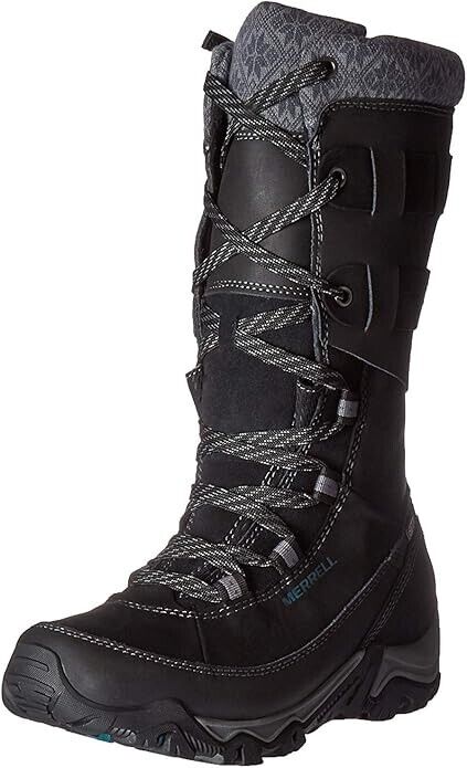 Merrell Women's Polarand Rove Peak Waterproof Snow Boots Size 6 US - ScoutTech