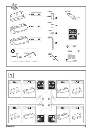 Thule Fit Kit 3069 Roof Rack Kit