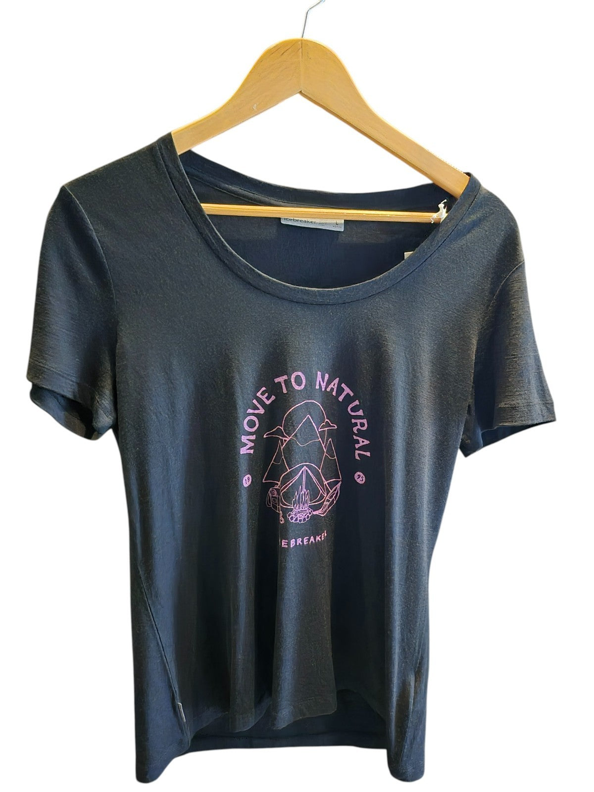 Icebreaker WomensTech Lite II SS Scoop Tee Canopy Camper - ScoutTech