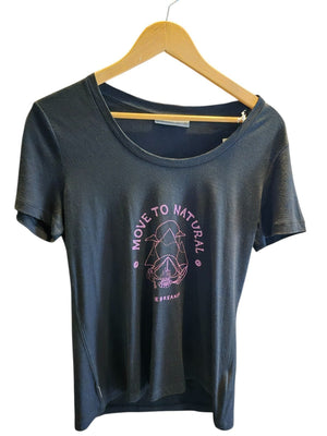 Icebreaker T-shirt Tech Lite II Bicycle Print col rond pour femme, taille L