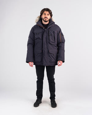 Outdoor Survival Canada Men's Kanti -40 Down Parka, Cold Lake Blue, Medium - ON DISPLAY