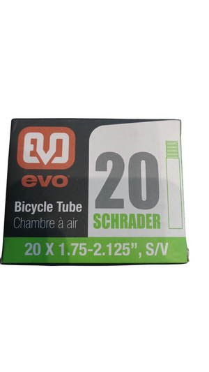 Evo Schrader Valve Mountain Bicycle Tubes 16 and 20 inch