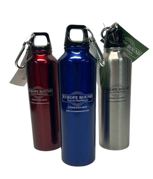 Europe Bound Stainless Steel Beverage Flask