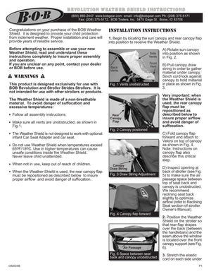 BOB Revolution Stroller Weather Shield