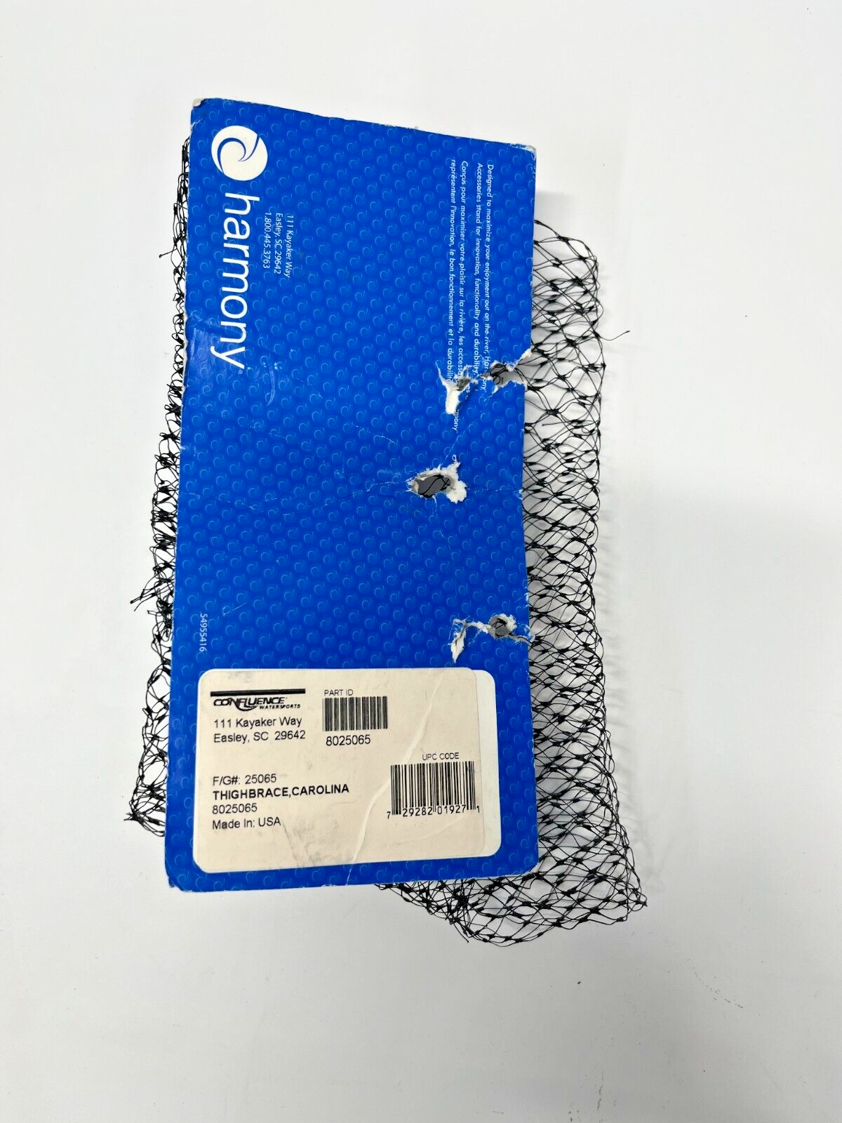 Harmony Carolina Padded Thighbrace Kit for Perception & Confluence Kayaks - ScoutTech