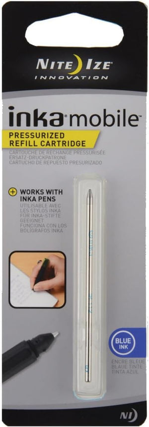 Nite Ize inkamobile pressurized refill cartridge packaging with blue ink indicator. | ScoutTech Mississauga Store