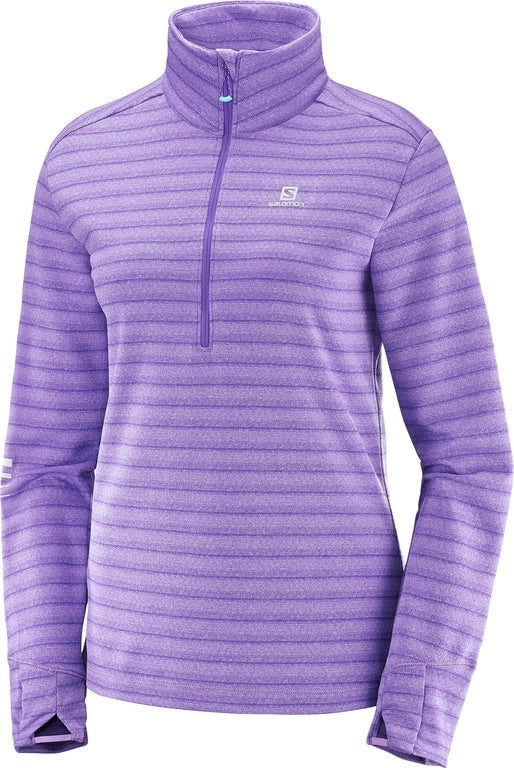 Salomon Women's Lightning Half Zip Active Fleece Mid Pullovers | ScoutTech
