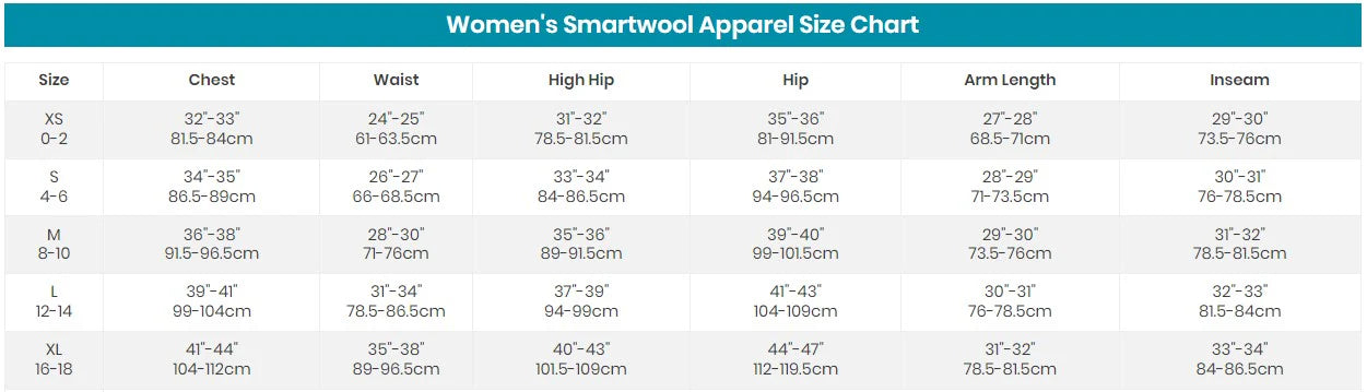 Smartwool Women's Merino NTS Mid 250 Crew Tops Sizes XS & XL - ScoutTech