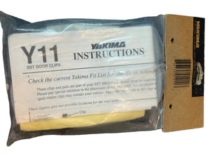 Packaged Yakima Y11 parts with instructions and a visible brand logo on a dark surface | Scouttech Outfitters