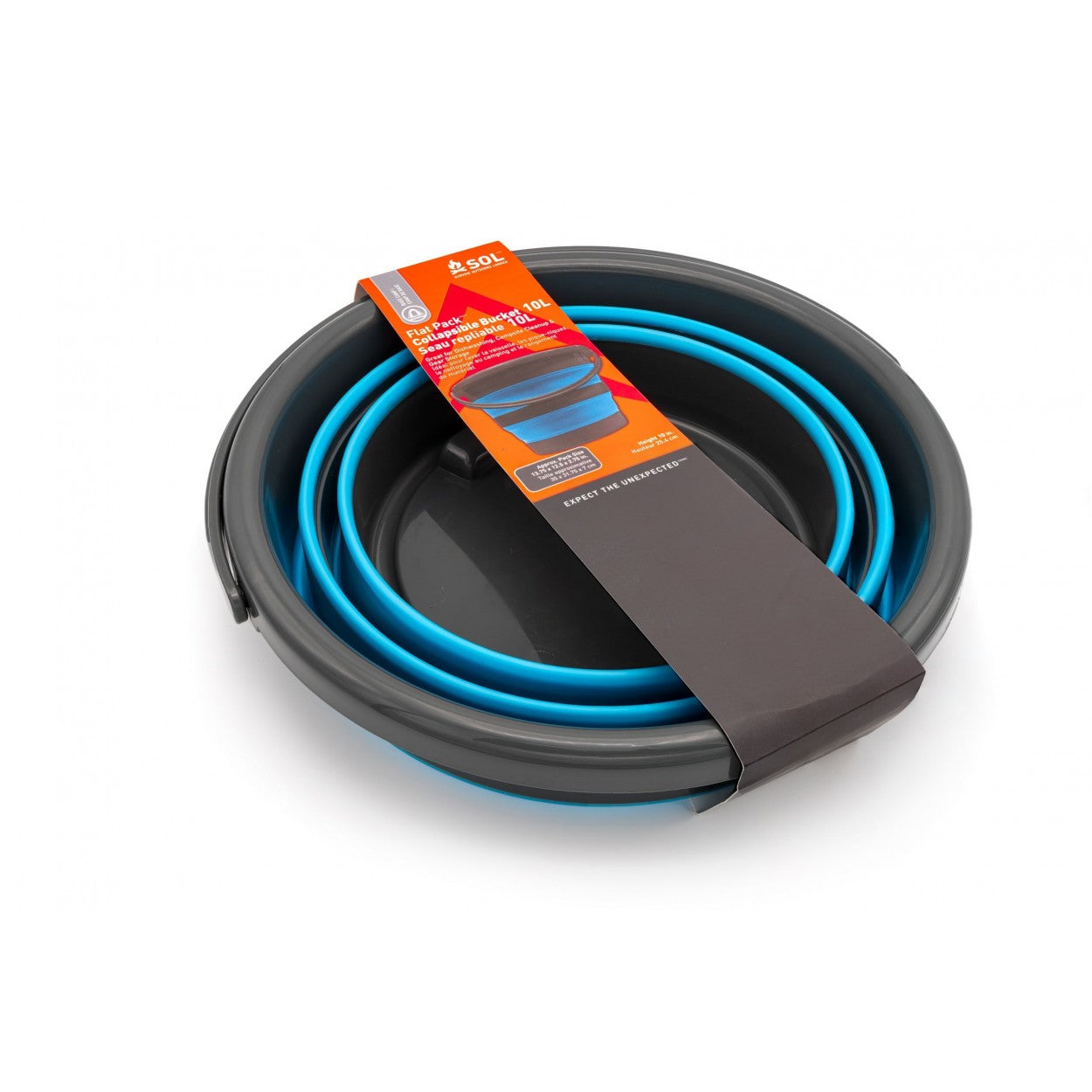 SOL Flat Pack Collapsible Bucket 10 L - ScoutTech Outfitters