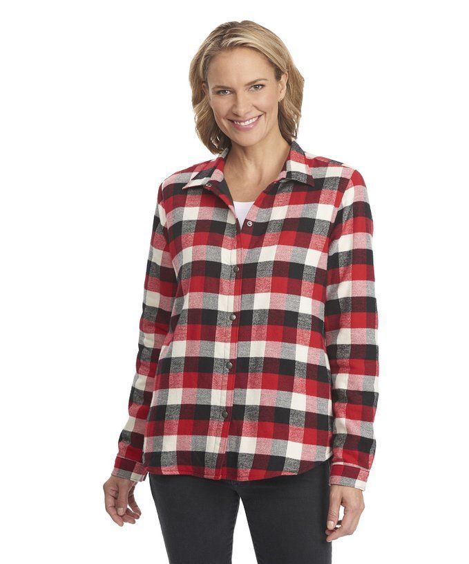 Woolrich Womens Pemberton Fleece Lined Flannel Shirt Jackets X-Small - ScoutTech