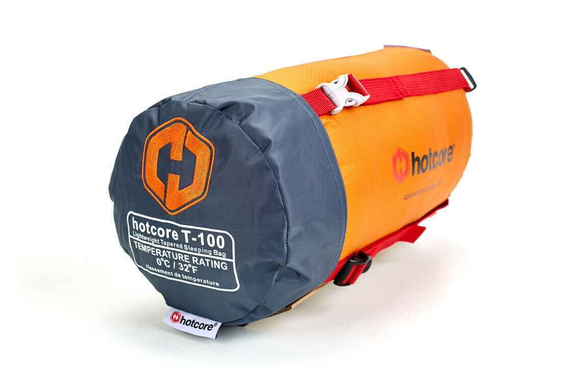 Hotcore T-100 0C/32F Tapered Sleeping Bag Packable and Lightweight - ScoutTech
