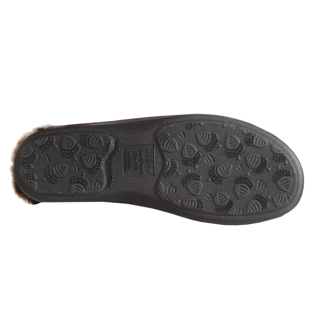 Acorn Women's Faux Fur Chinchilla Collar Slippers - ScoutTech Outfitters