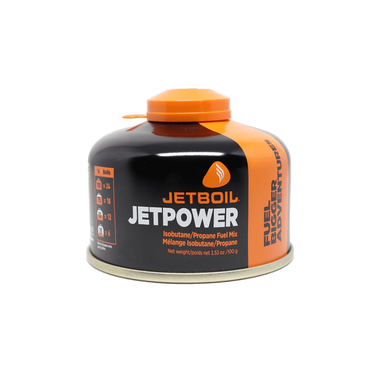 Jetboil Jetpower Isobutane/Propane Fuel Mix 100g (In-Store Only) - ScoutTech Outfitters