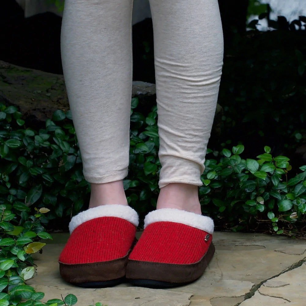 Acorn Women Mule Ragg Wool Blend Slippers - ScoutTech Outfitters