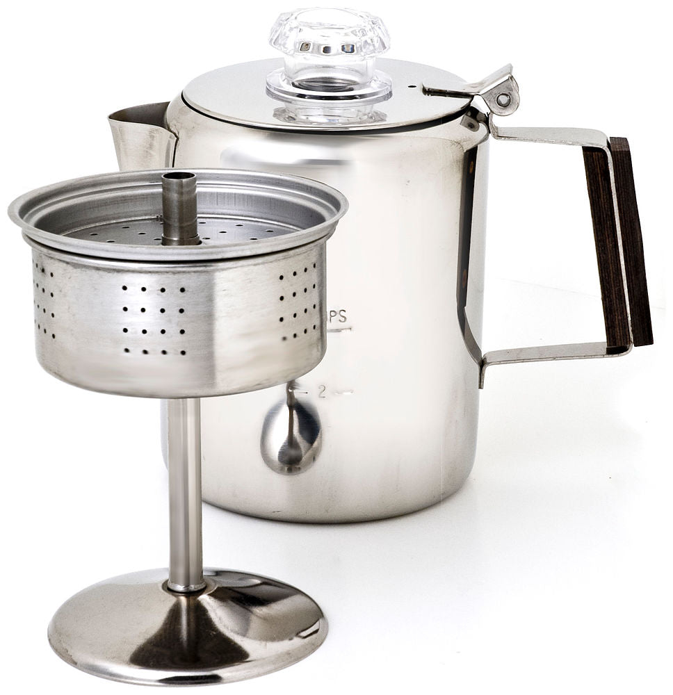 Chinook Timberline Stainless Steel Coffee Percolators 12-Cup - ScoutTech