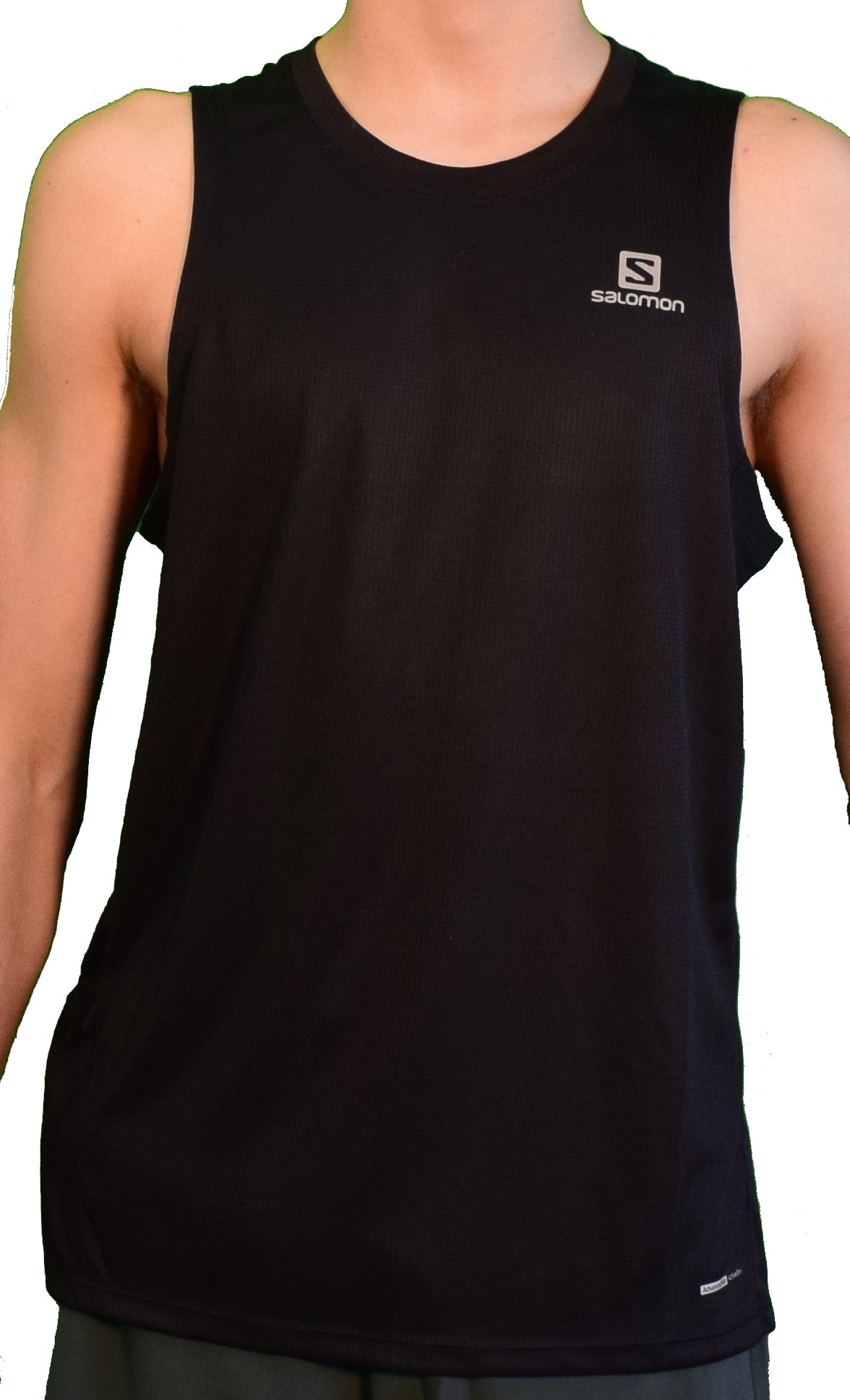 Salomon Mens Agile Running Tank Tops with Stash Pocket SIZE: XL - ScoutTech