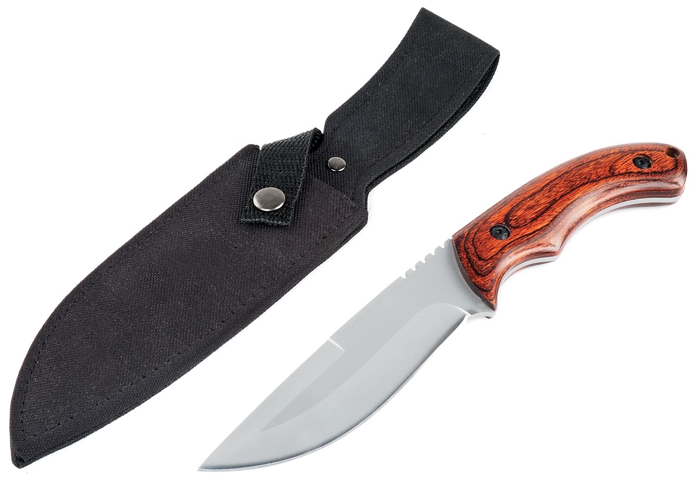 Bushline Outdoors Belt Knife with Wooden Handle - ScoutTech