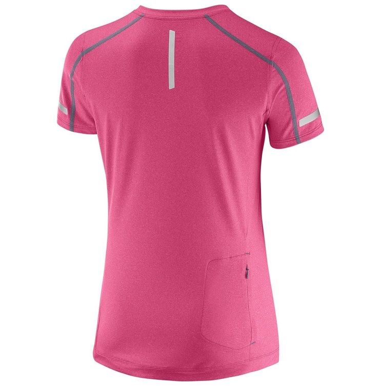 Salomon Women's Park Tee V-Neck Running Shirts - ScoutTech