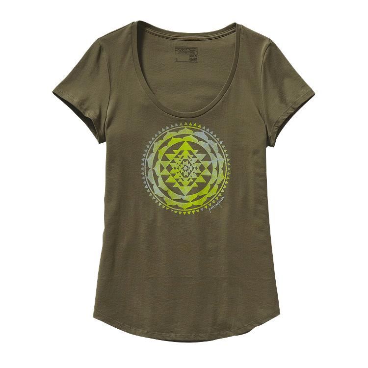 Patagonia Womens Sun Rose Organic Cotton Scoop Neck T-Shirts Size: Small - ScoutTech