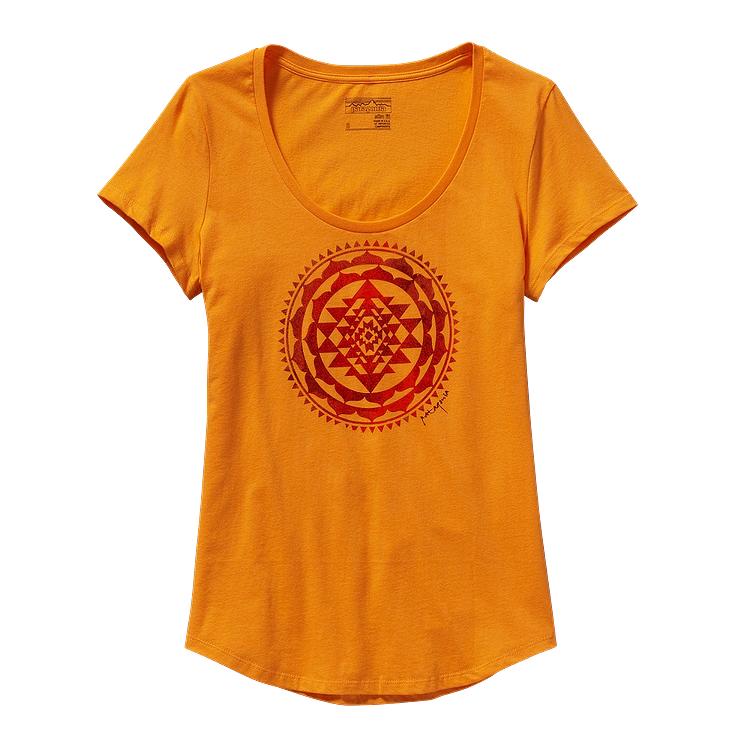 Patagonia Womens Sun Rose Organic Cotton Scoop Neck T-Shirts Size: Small - ScoutTech