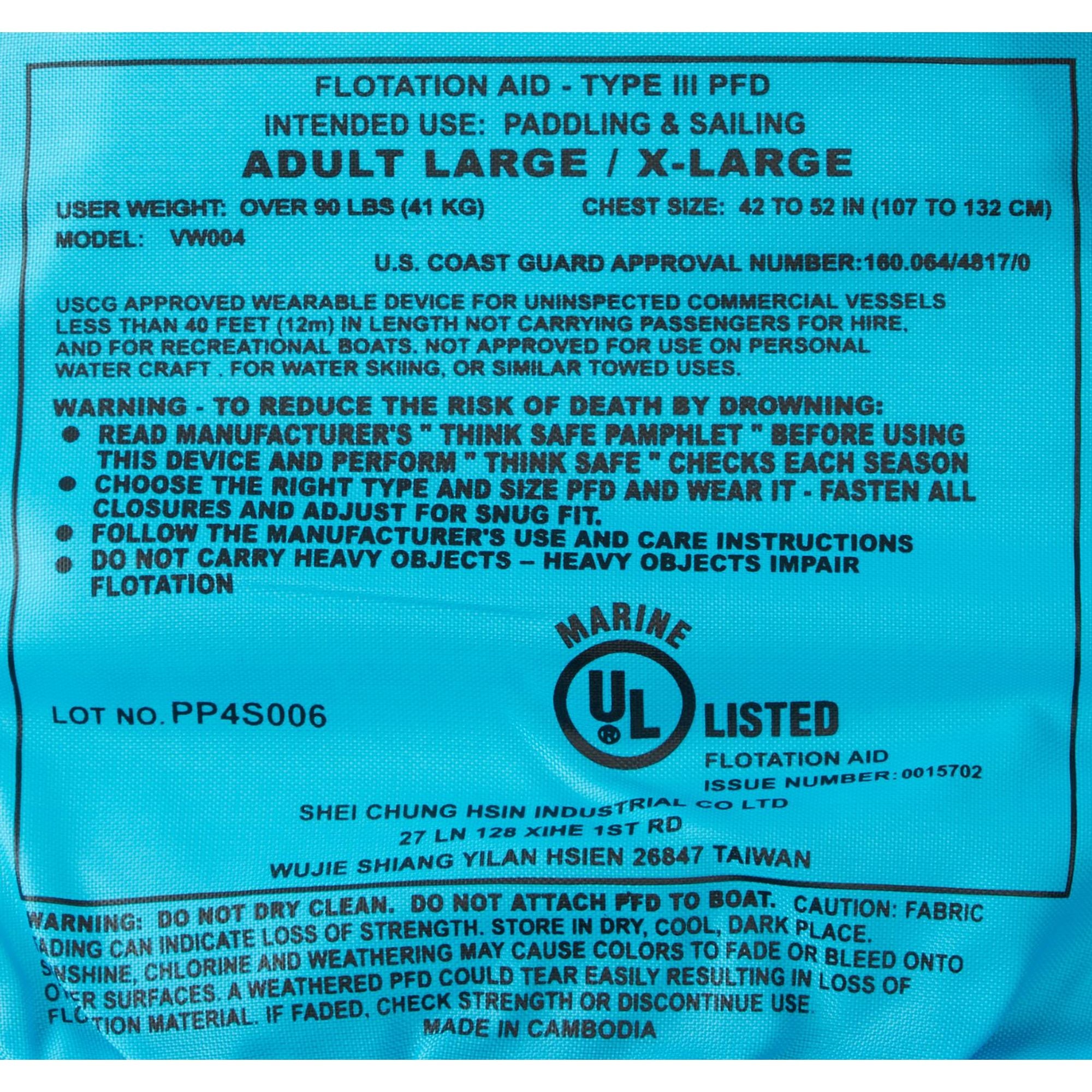 NRS Unisex Vapor PFD's - ScoutTech Outfitters