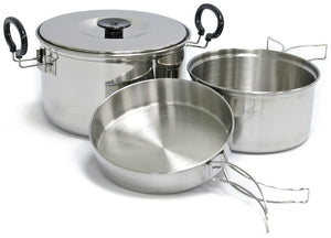 Chinook Plateau Stainless Steel Expedition Cooksets