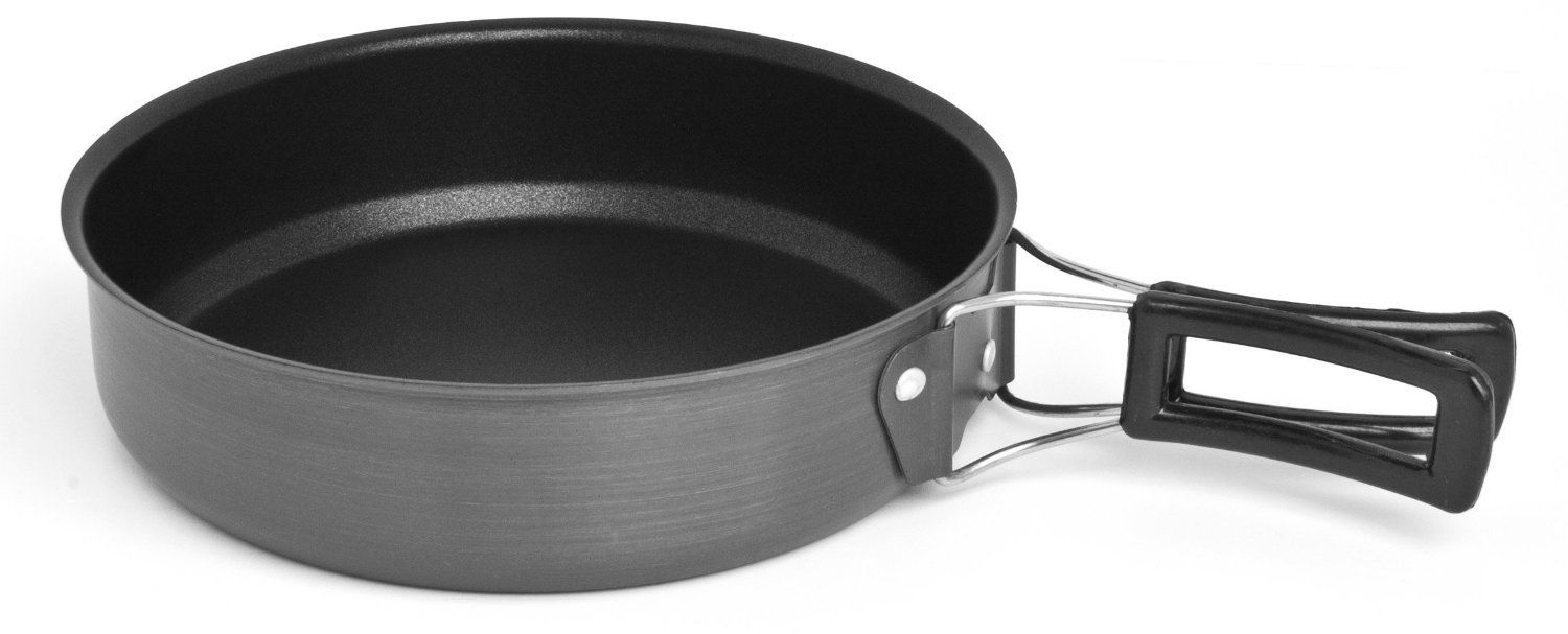 Chinook Trekker Hard Anodized Frying Pan, Non-stick, Camp - ScoutTech