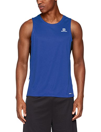 Salomon Mens Agile Running Tank Tops with Stash Pocket SIZE: XL - ScoutTech
