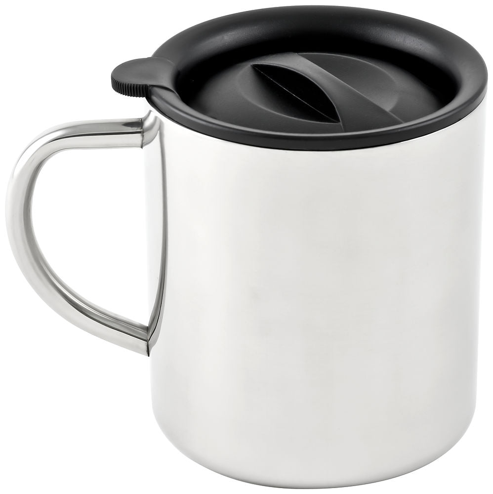 Chinook Stainless Steel Double-Wall Mug with Lid - ScoutTech