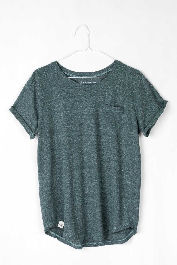 United By Blue Standard Pocket T-Shirt - Made From Recycled Bottles & Organic Cotton - Soft, Eco-Friendly Tee