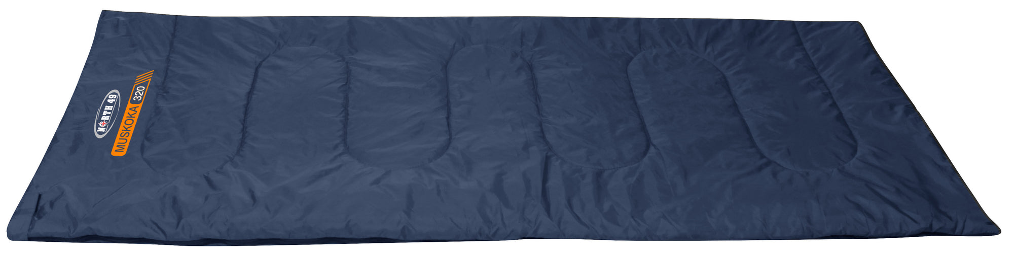 North 49 Muskoka 320 Ultra Compact Rectangular Sleeping Bag 5C/41F Navy - ScoutTech