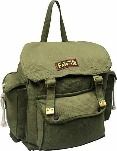 World Famous 23L Cotton Canvas Web Rucksacks with Pack Straps - ScoutTech