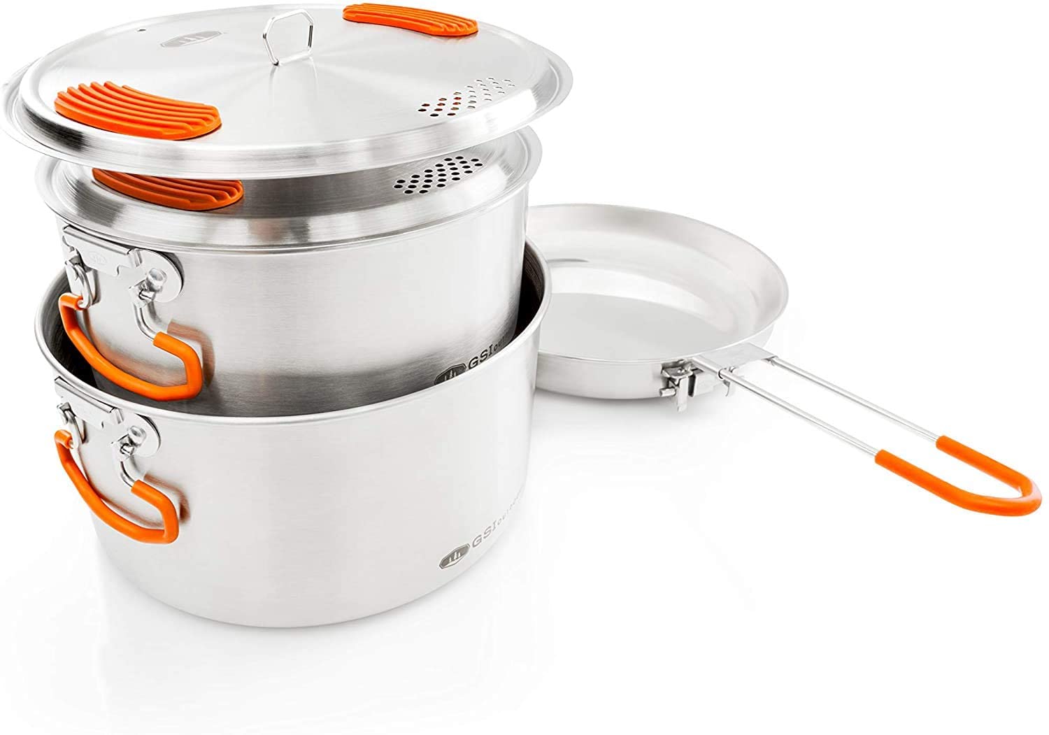 GSI Outdoors Glacier Stainless Steel Base Camper Cookset - Medium - ScoutTech
