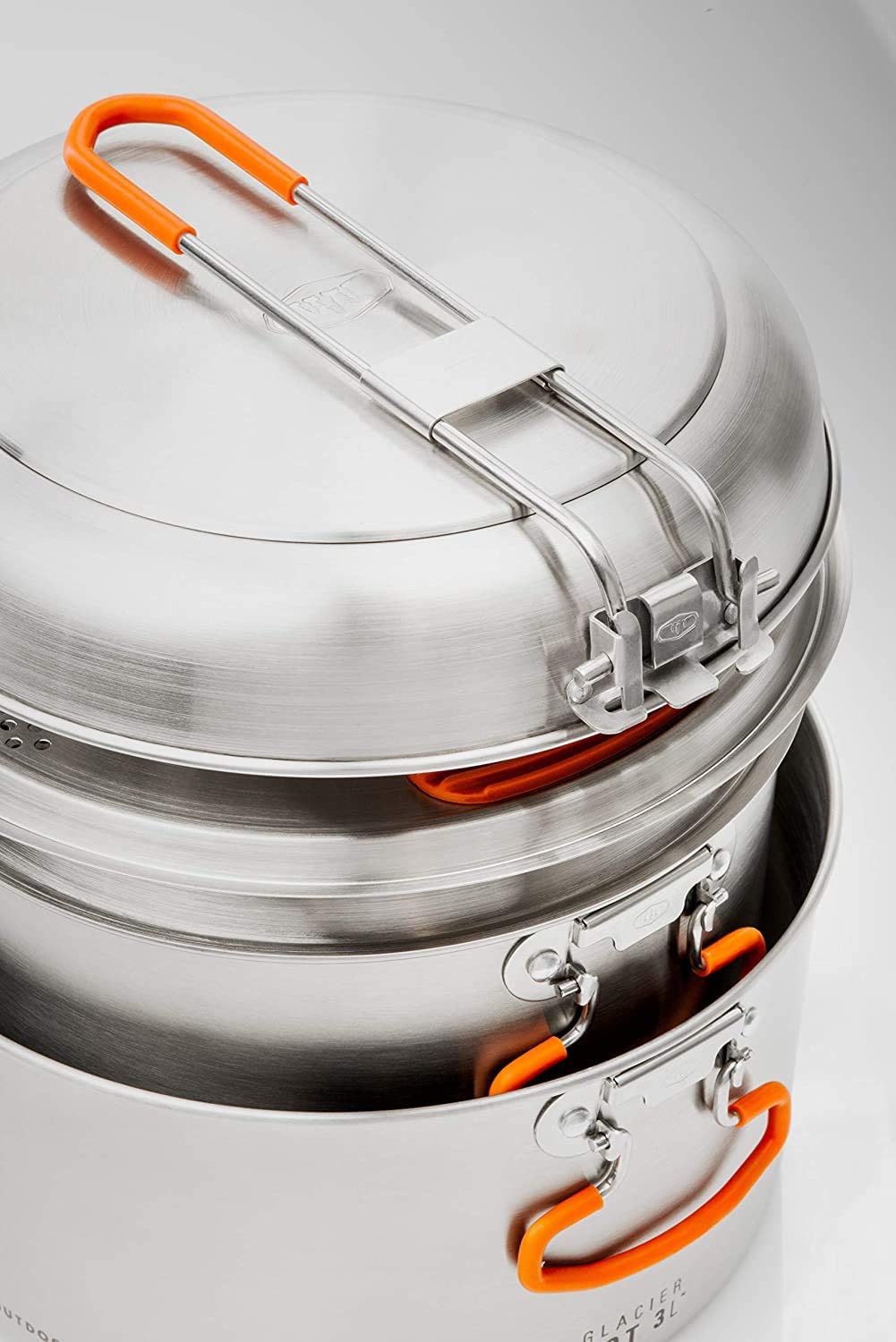 GSI Outdoors Glacier Stainless Steel Base Camper Cookset - Medium - ScoutTech