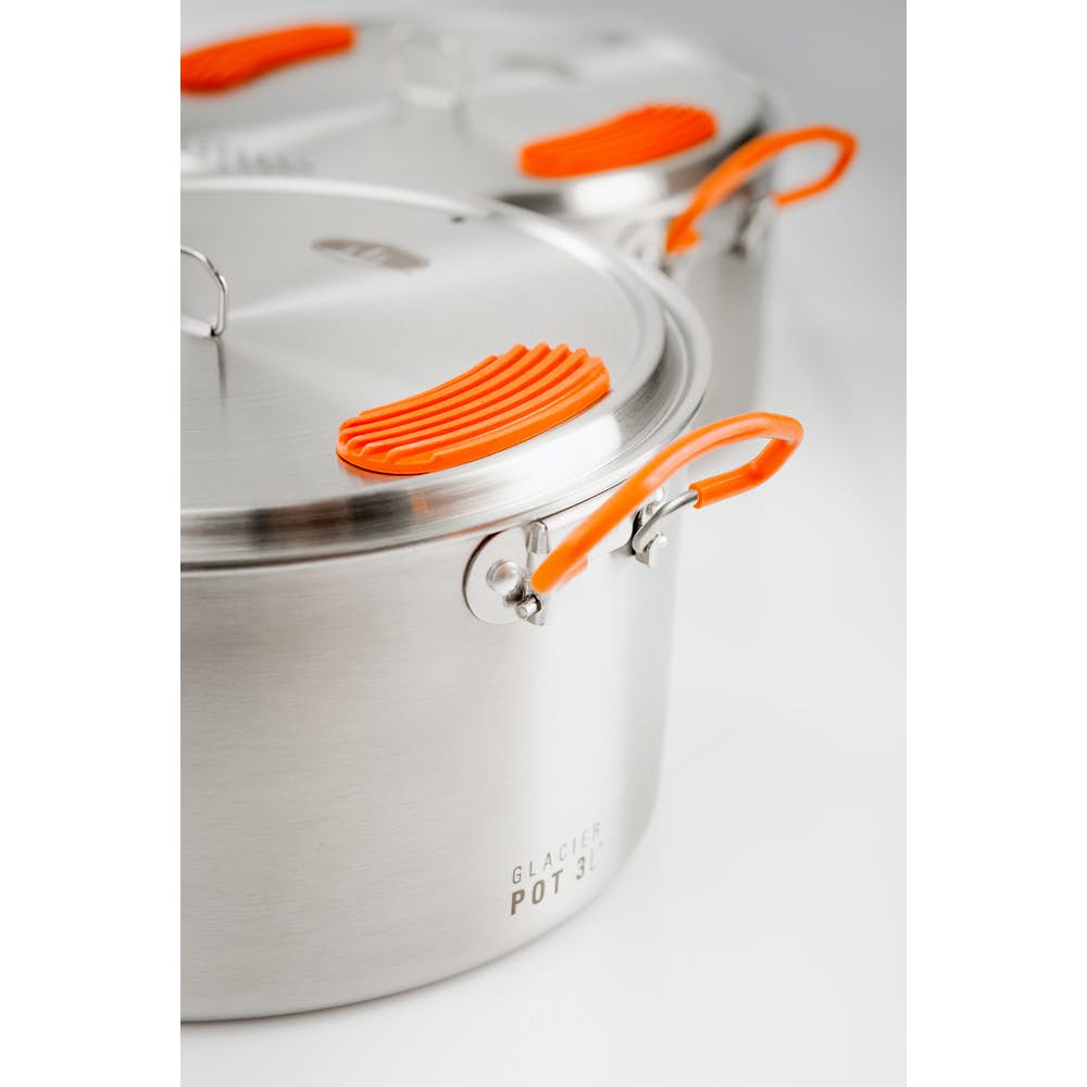 GSI Outdoors Glacier Stainless Steel Base Camper Cookset - Medium - ScoutTech