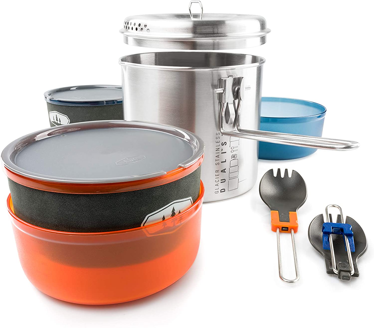 GSI Outdoors Glacier Stainless Dualist 2 Backcountry Cooking Set - ScoutTech
