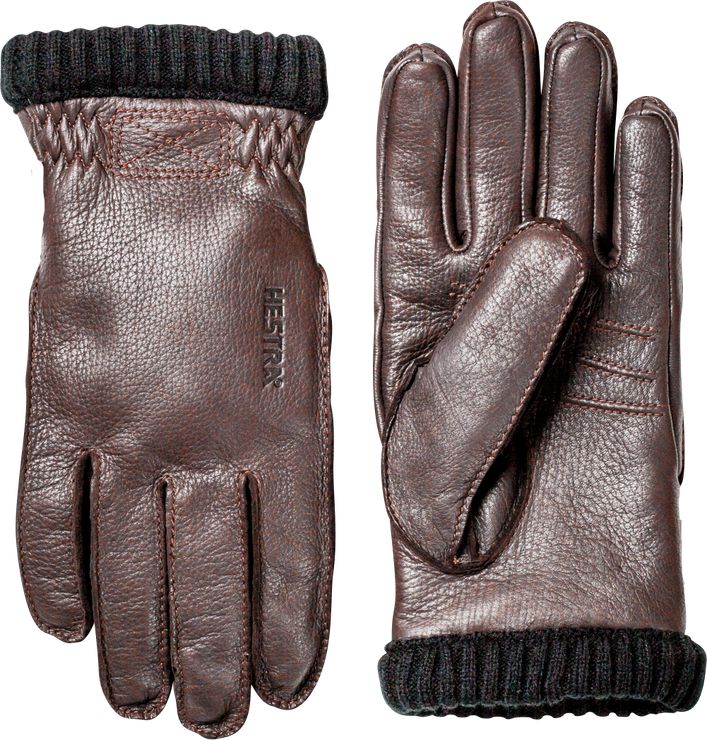 Hestra Unisex Deerskin Leather Primaloft Insulated Rib Gloves Size 8 - ScoutTech