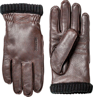 Hestra Unisex Deerskin Leather Primaloft Insulated Rib Gloves