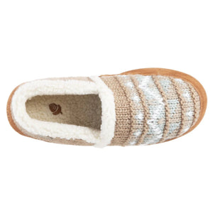 Acorn Women's Nordic Moccasins in. Oatmeal Heather Upper View | ScoutTech Outfitters