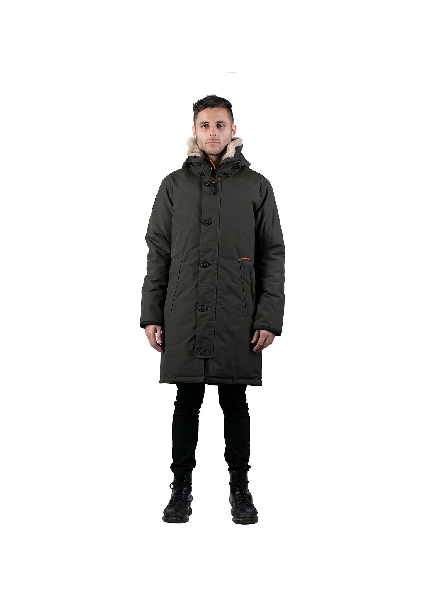 Outdoor Survival Canada OSC Men's Nevluk -20C Urban Shearling Down Parka - ScoutTech