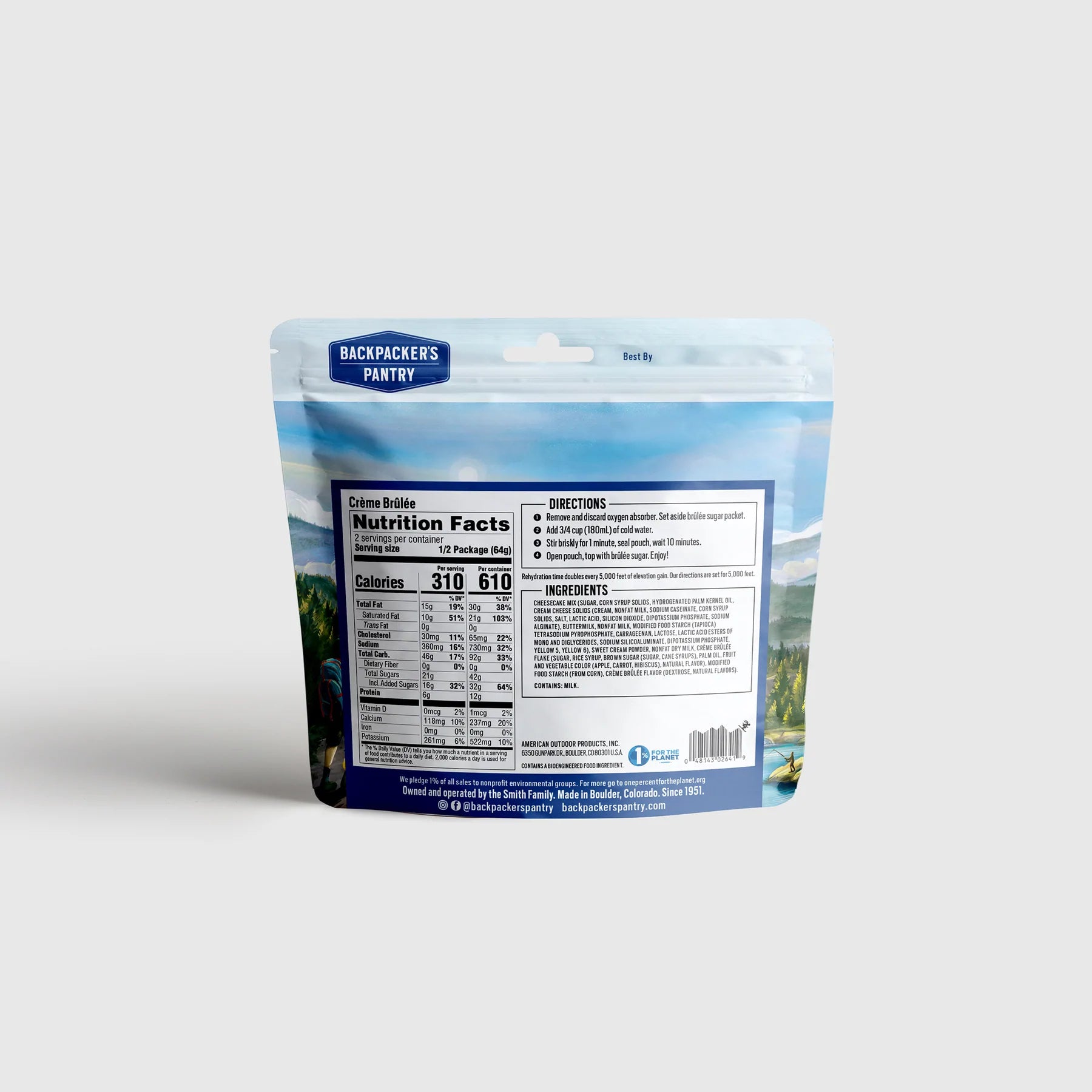 Backpackers Pantry Crème brulée - Gluten Free - ScoutTech Outfitters