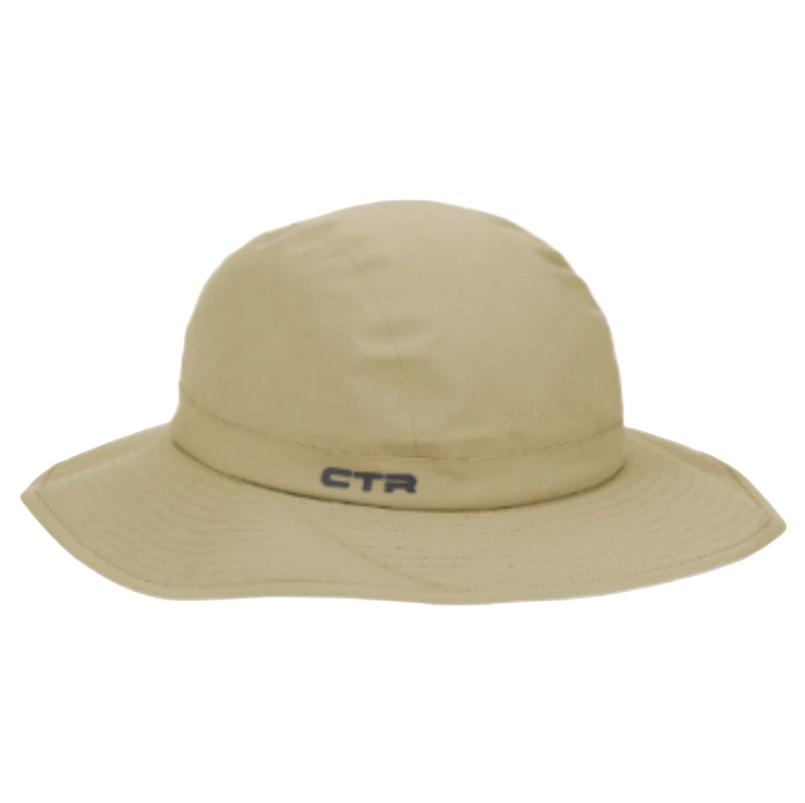 CTR Unisex Stratus Typhoon Sombrero Waterproof Breathable Rain Hats in Beige with Grey Logo | ScoutTech Outfitters