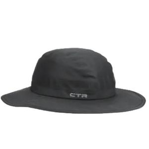 CTR Unisex Stratus Typhoon Sombrero Waterproof Breathable Rain Hats in Black with Reflective Logo | ScoutTech Outfitters