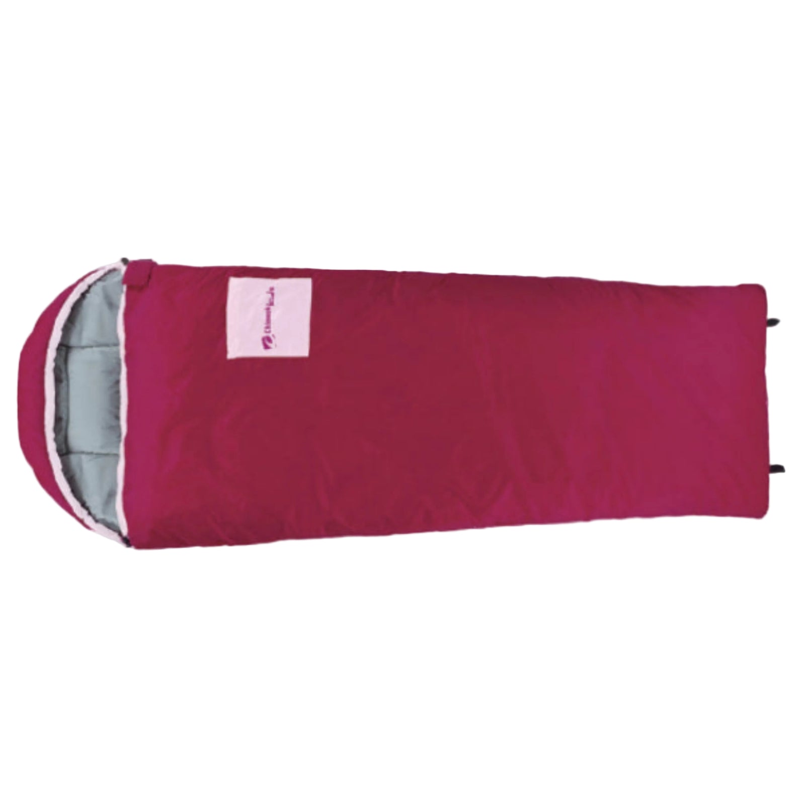 Chinook Kids Synthetic Insulated Sleeping Bag 32F in Pink with Built In Pillow and Front Pocket | ScoutTech Outfitters Mississauga Store