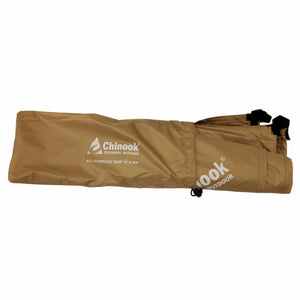 Chinook Lightweight Rip-Stop All-Purpose Tarps in Sand Colour Half in Stuff Sack Close UP | ScoutTech Outfitters Mississauga Store