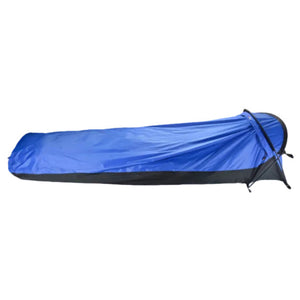 Chinook Summit Waterproof Breathable Bivy Bags in Blue and Black Side View | ScoutTech Outfitters 