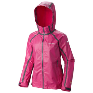 Columbia Womens Titanium Outdry Gold Tech Rain Jackets in Haute Pink  | ScoutTech Outfitters
